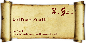 Wolfner Zsolt névjegykártya